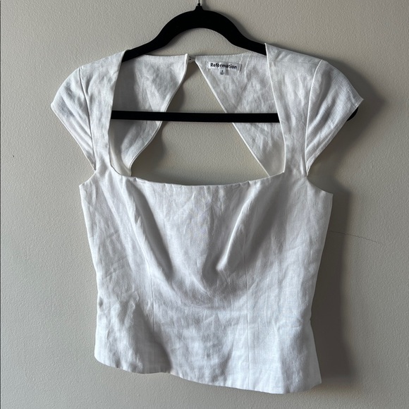 Reformation Cora Linen Top - Picture 3 of 8